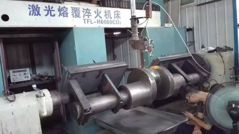 大型曲軸激光融覆